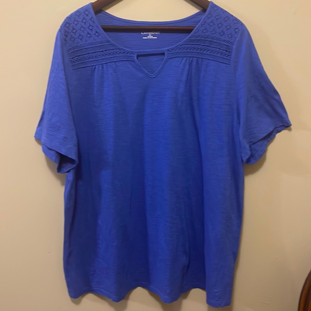 Catherine blue tee size 0X